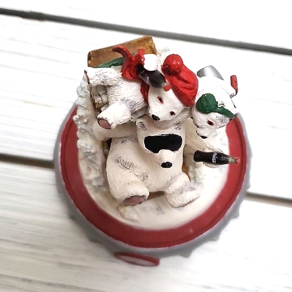 Coca-Cola Polar Bears Special Delivery Domed Globe Limited Edition Frank… - Picture 9 of 16